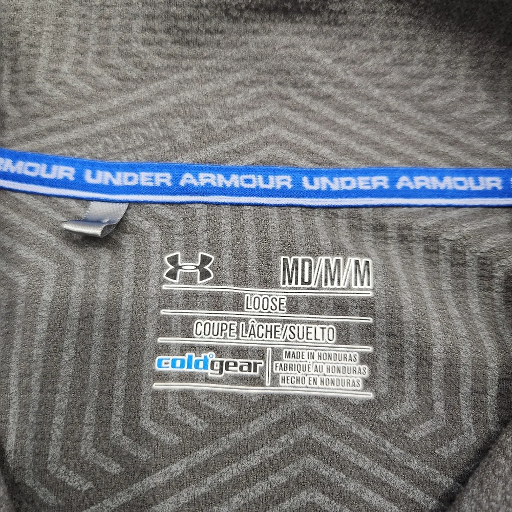 UA ColdGear Half Zip Golf Pullover, Medium - Picture 4 of 7